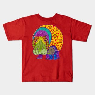 Hippiepotamus and Baba Kids T-Shirt